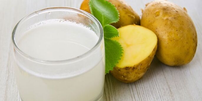 Kartoffelsaft zur Beseitigung von Papillomen